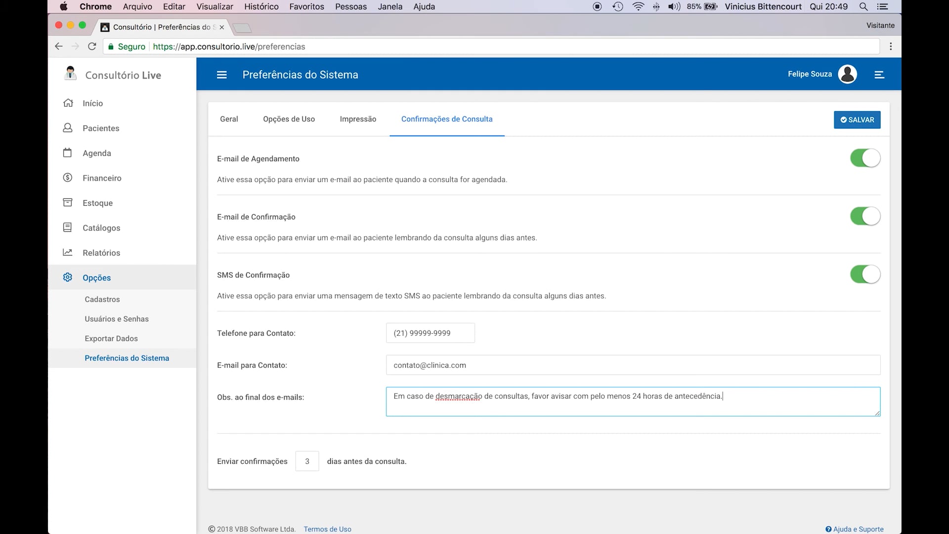 Miniatura: Aula 09: E-mails e SMSs de Confirmações de Consulta